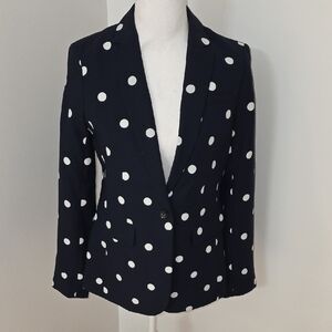 Banana Republic Black and White Polka Dot Blazer